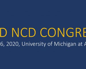 NEWS　WORLD NCD CONGRESS 2020が2020年8月1-6日にミシガンで開催されます