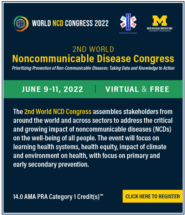 2ND WORLD NCDs Congressが開催されます 京都大学 医学研究科 福間研究グループ